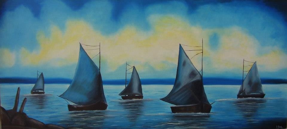 Sailing boats - sunset