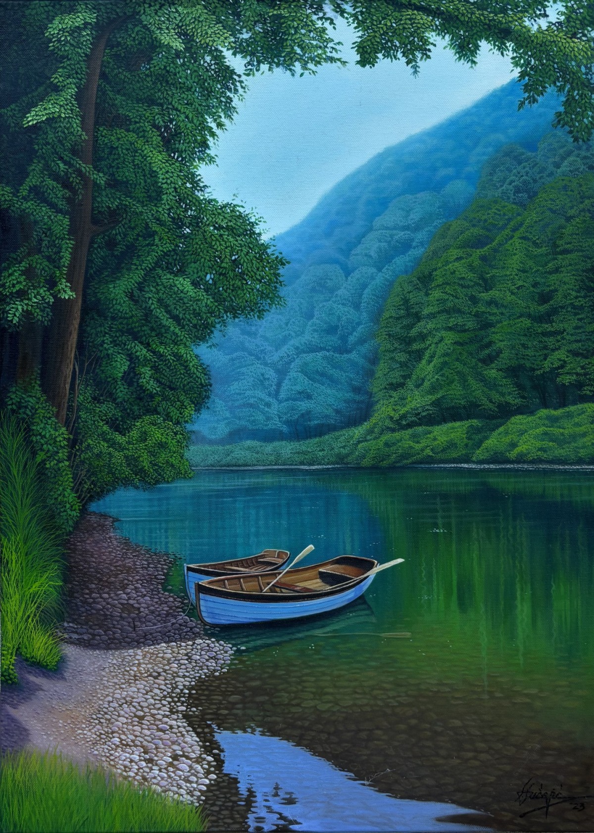 The Mountain lake