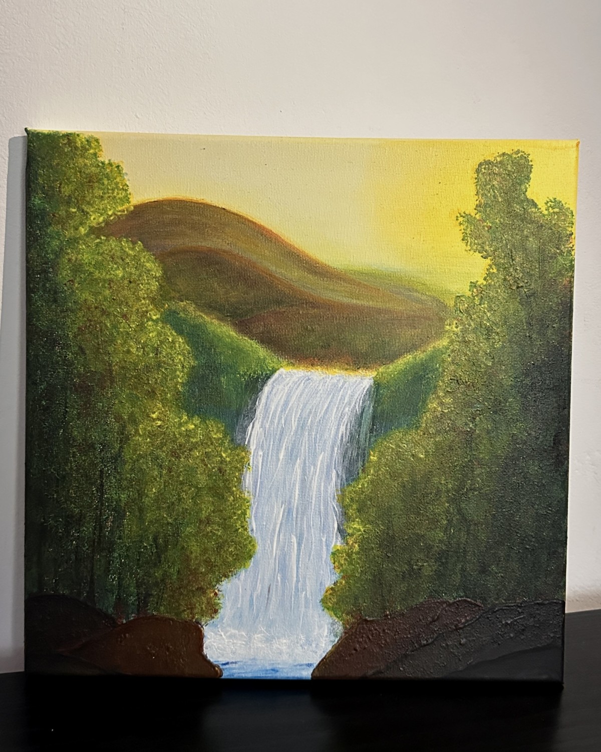 Spring waterfall