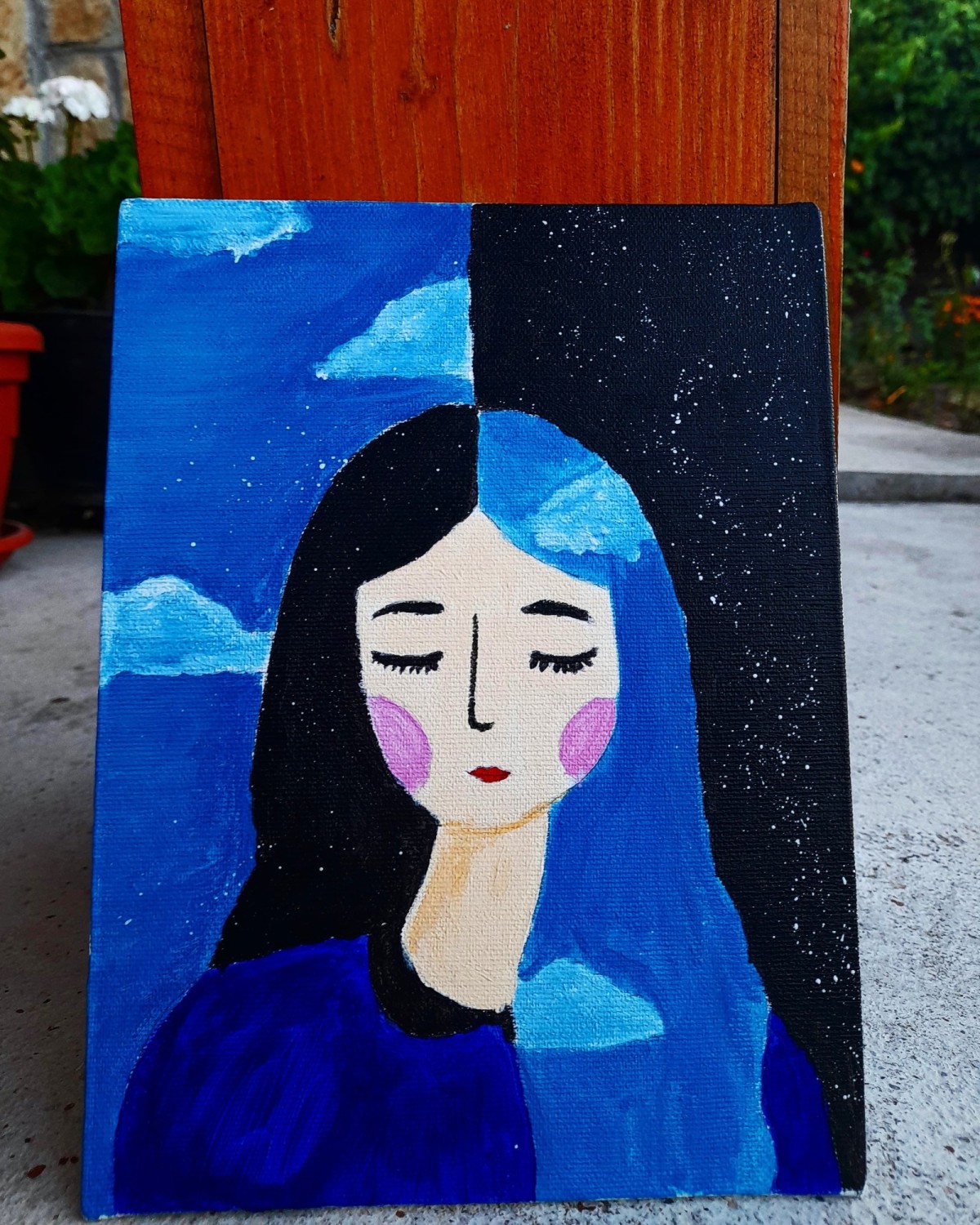 Girl in the clouds