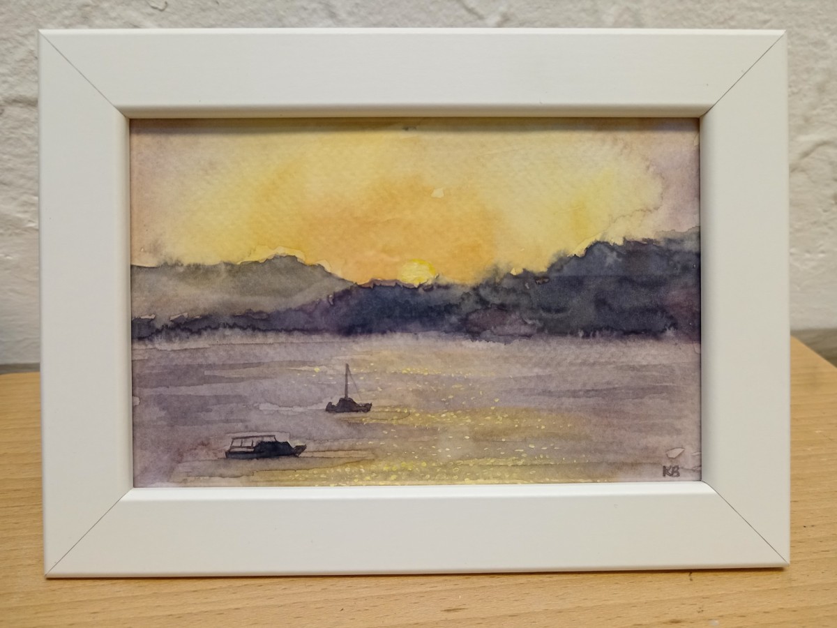 Sunset at sea