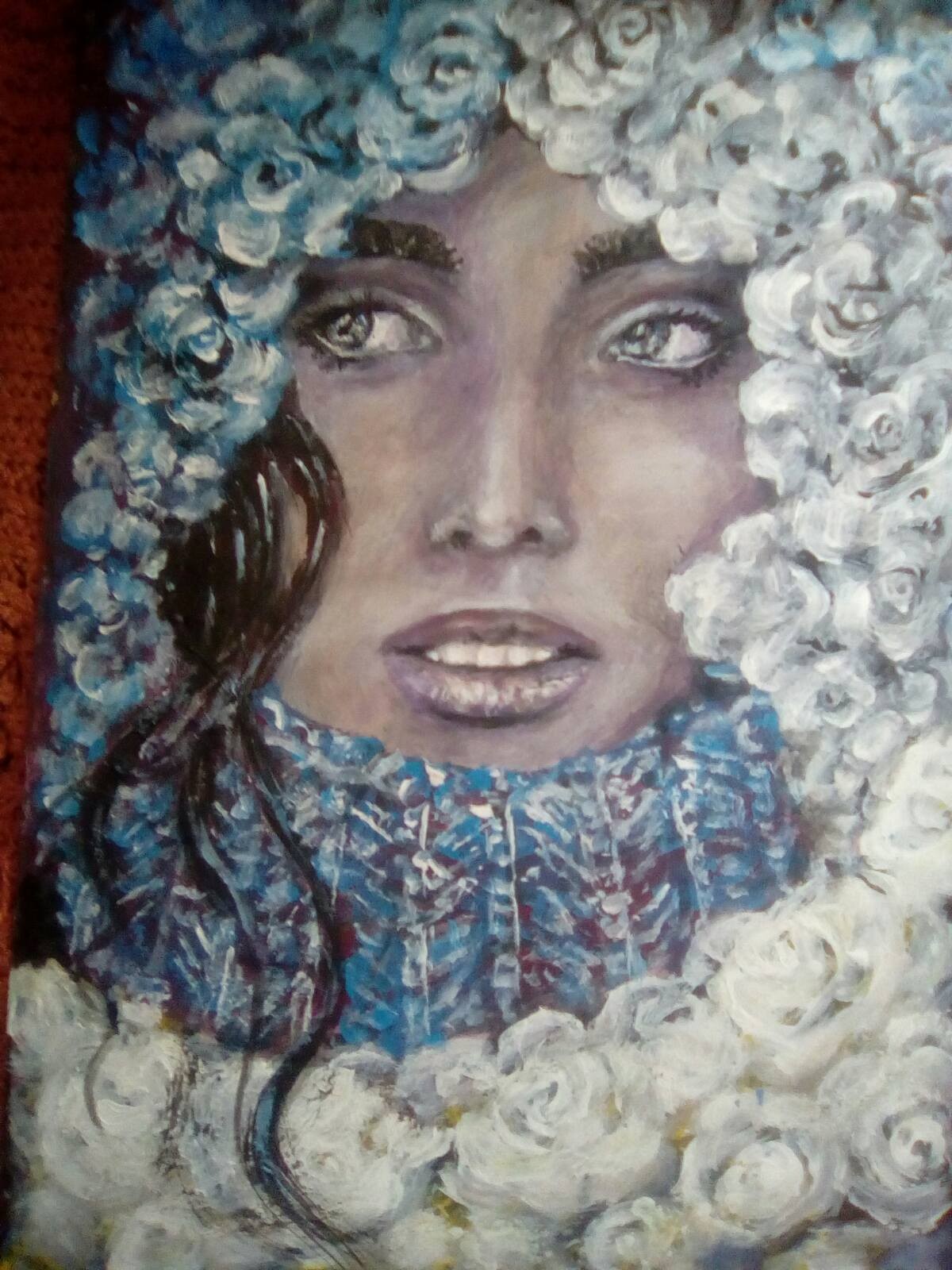 white roses