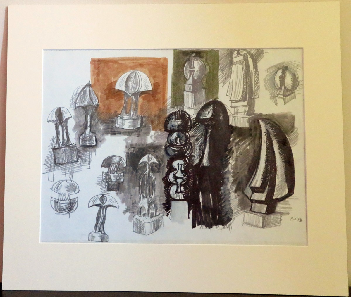 Drawing from sketchbook