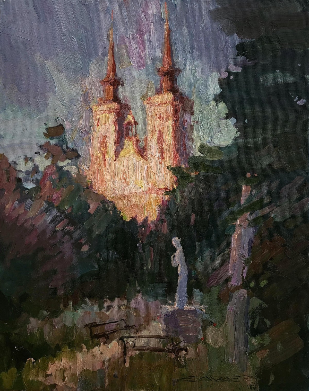 Church at Sunset