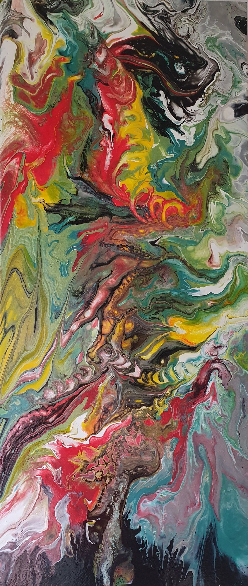 Abstrakt Acrylic Pouring