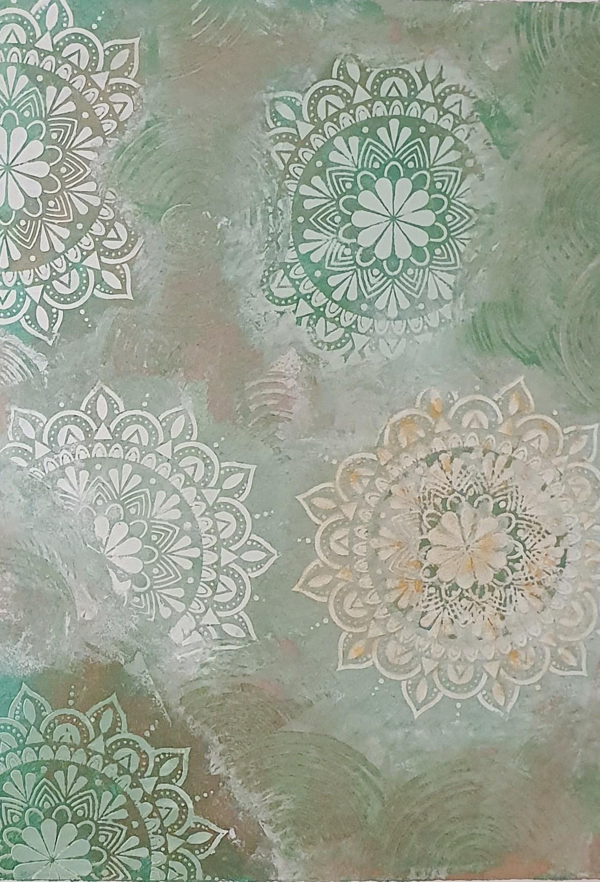 Stencil Art-Travertine
