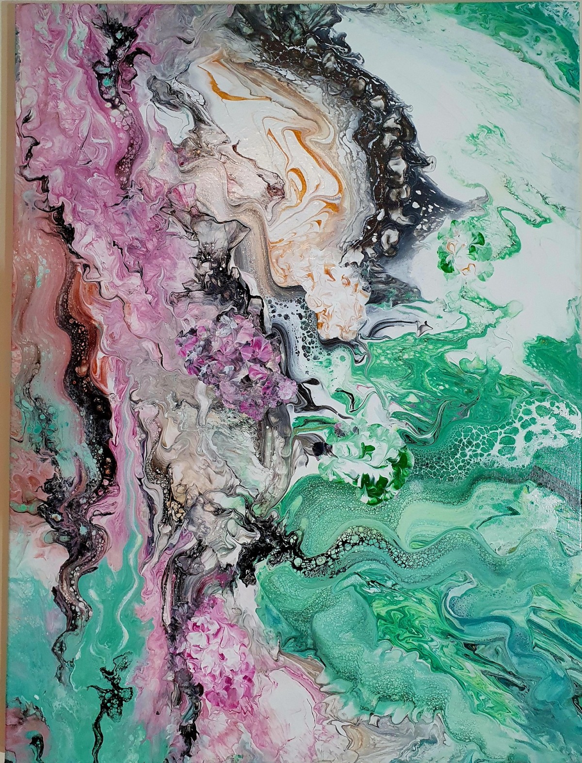 Abstrakt Acryl Pouring