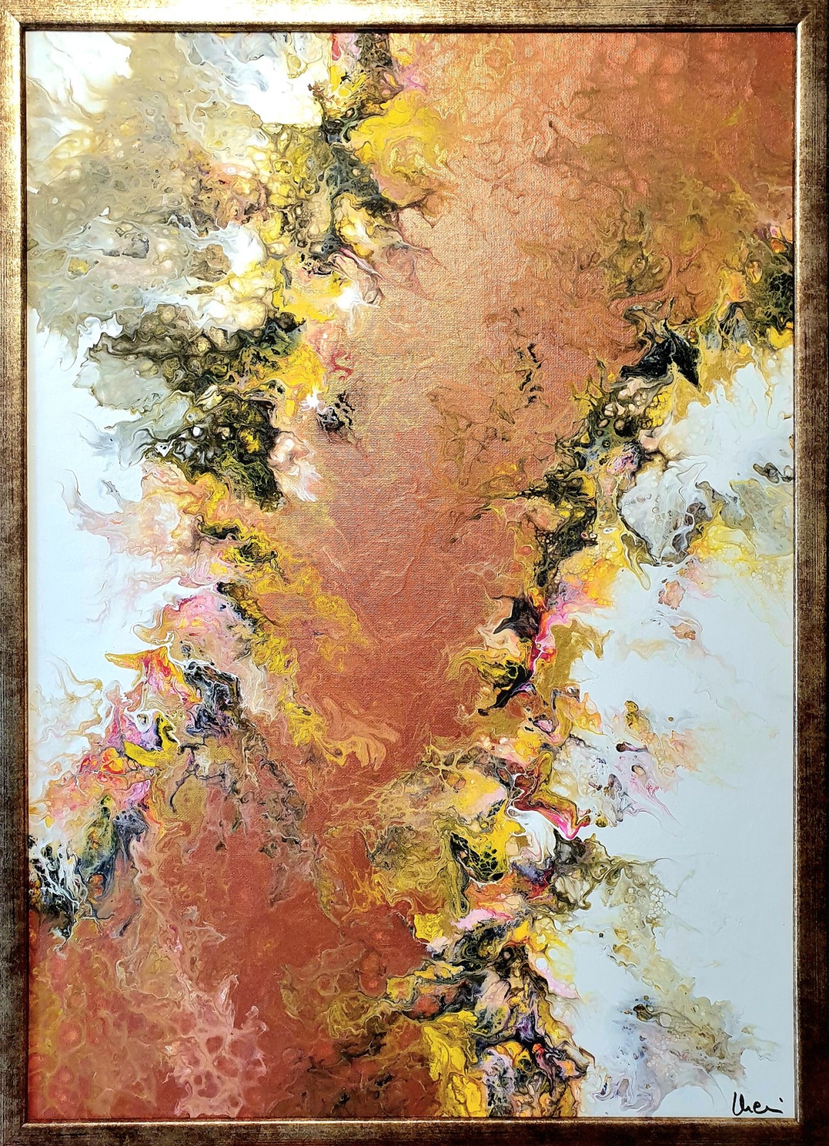 Abstrakt Acryl Pouring
