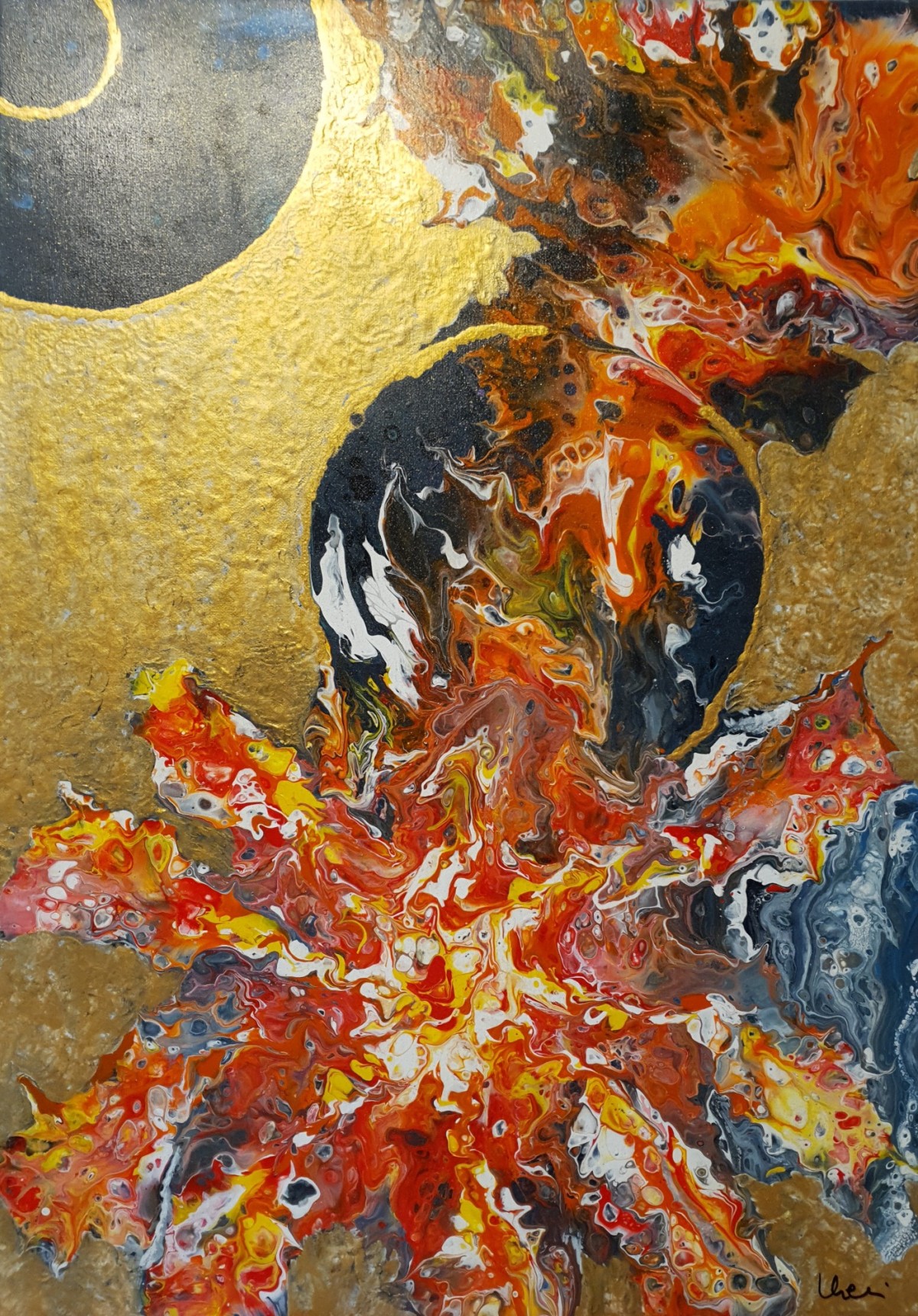 Abstrakt Acrylic Pouring