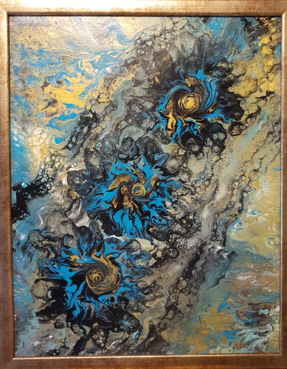 Abstrakt Acryl Pouring