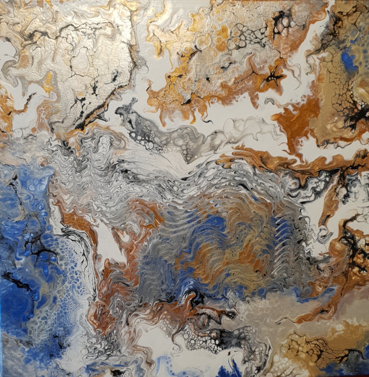 Abstrakt Acryl Pouring