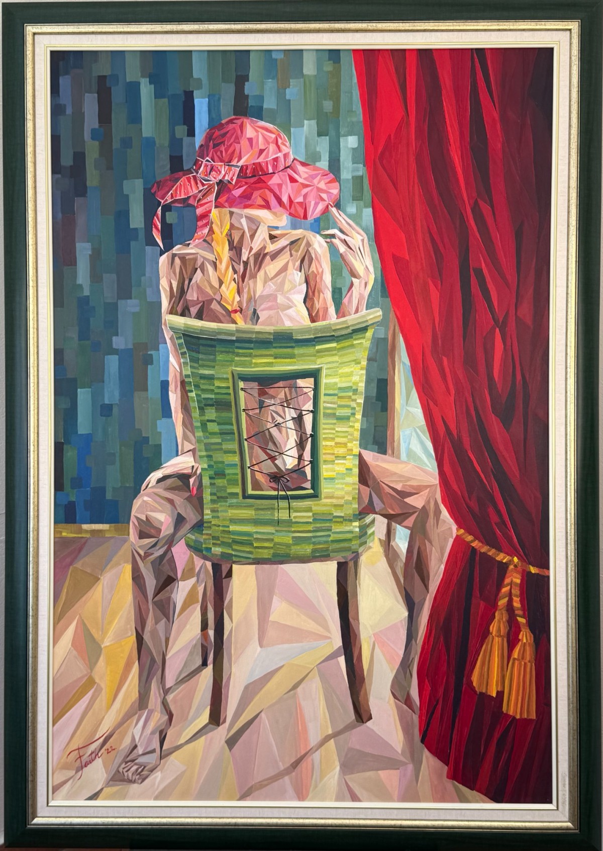 Lady with a red hat in Nice