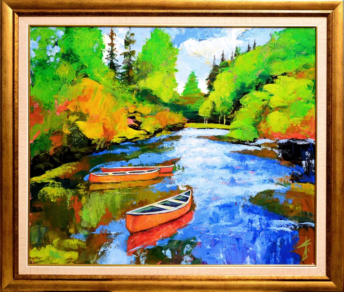 A lake in the forest