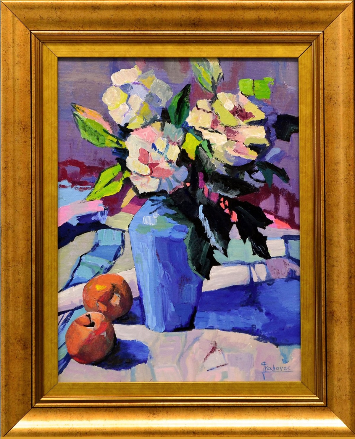Still life with two apples