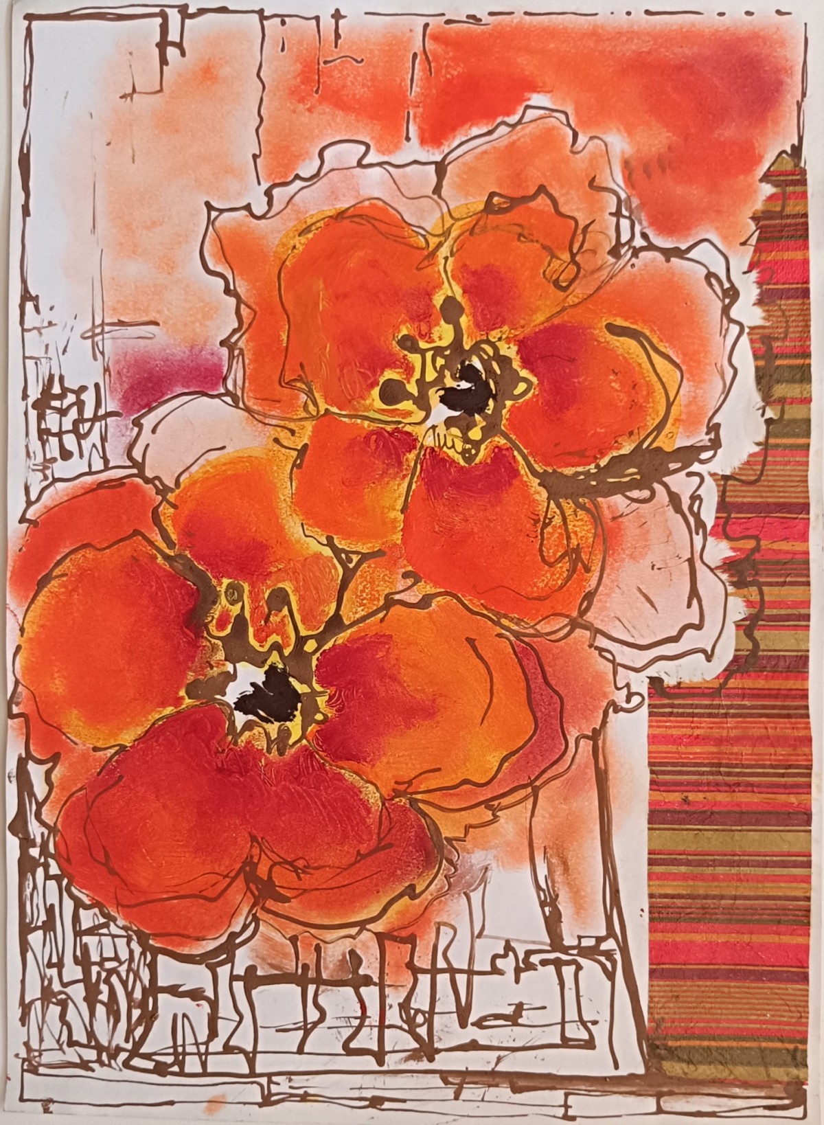 Orange flowers