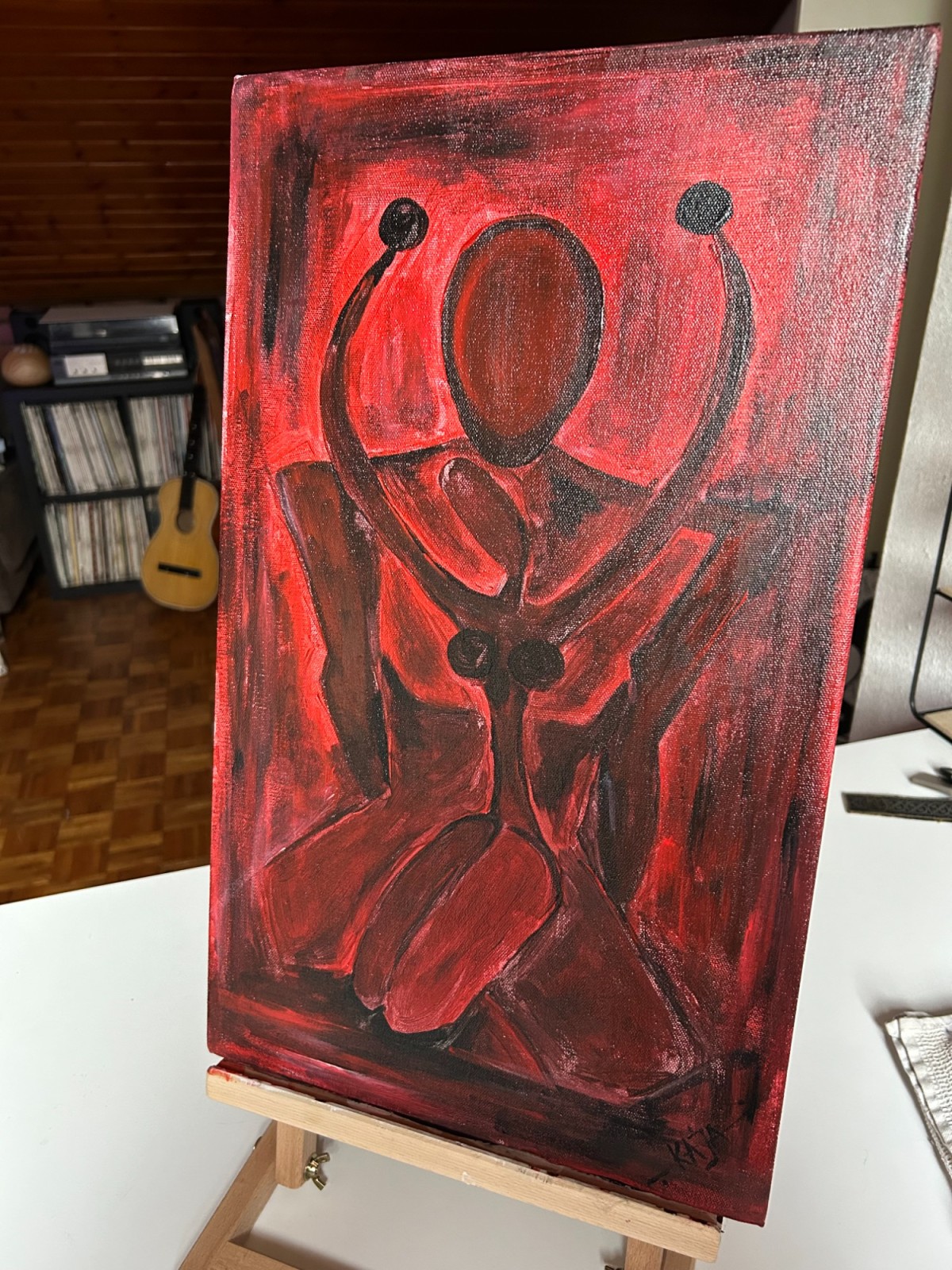 Red and black
