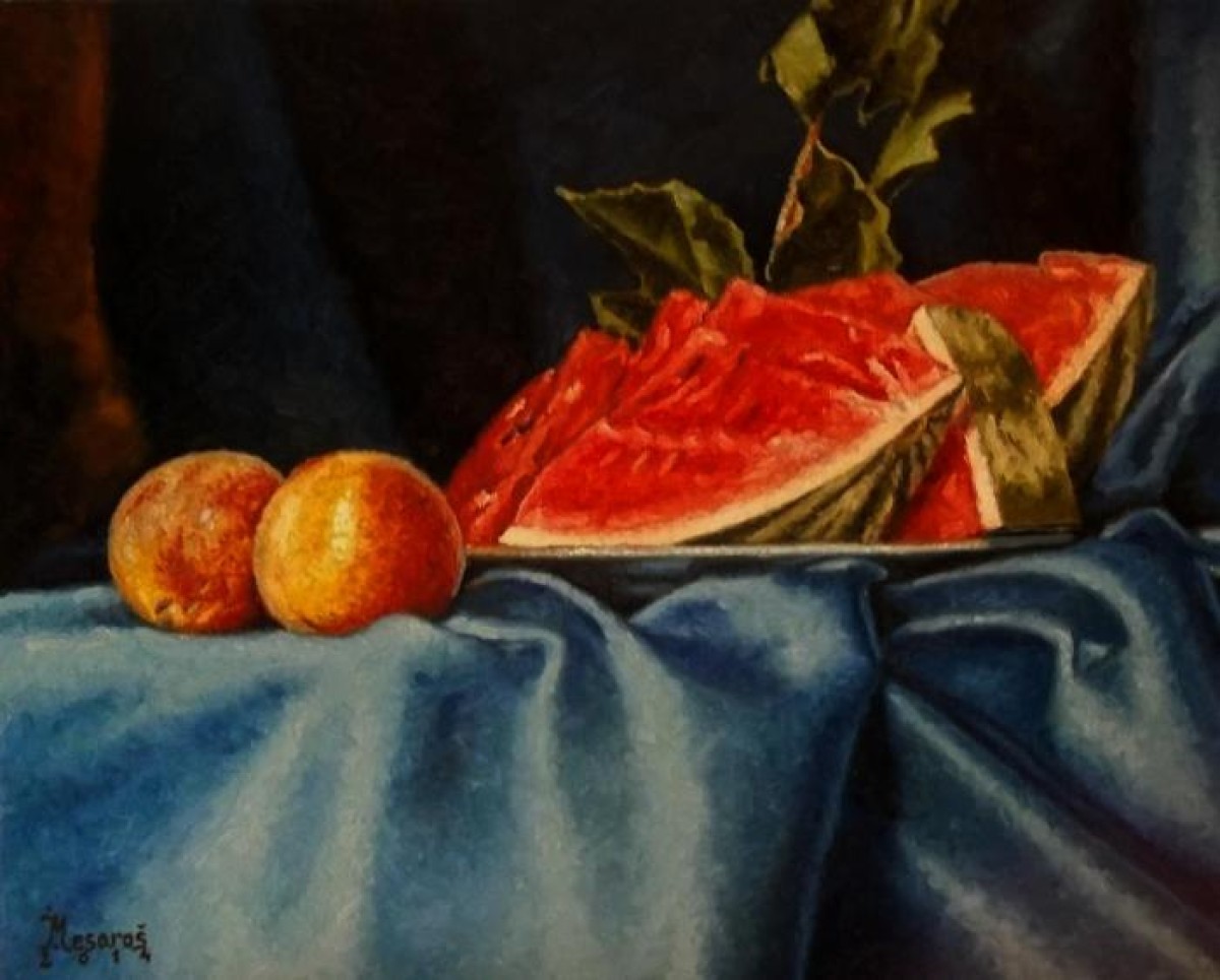Watermelon and peaches