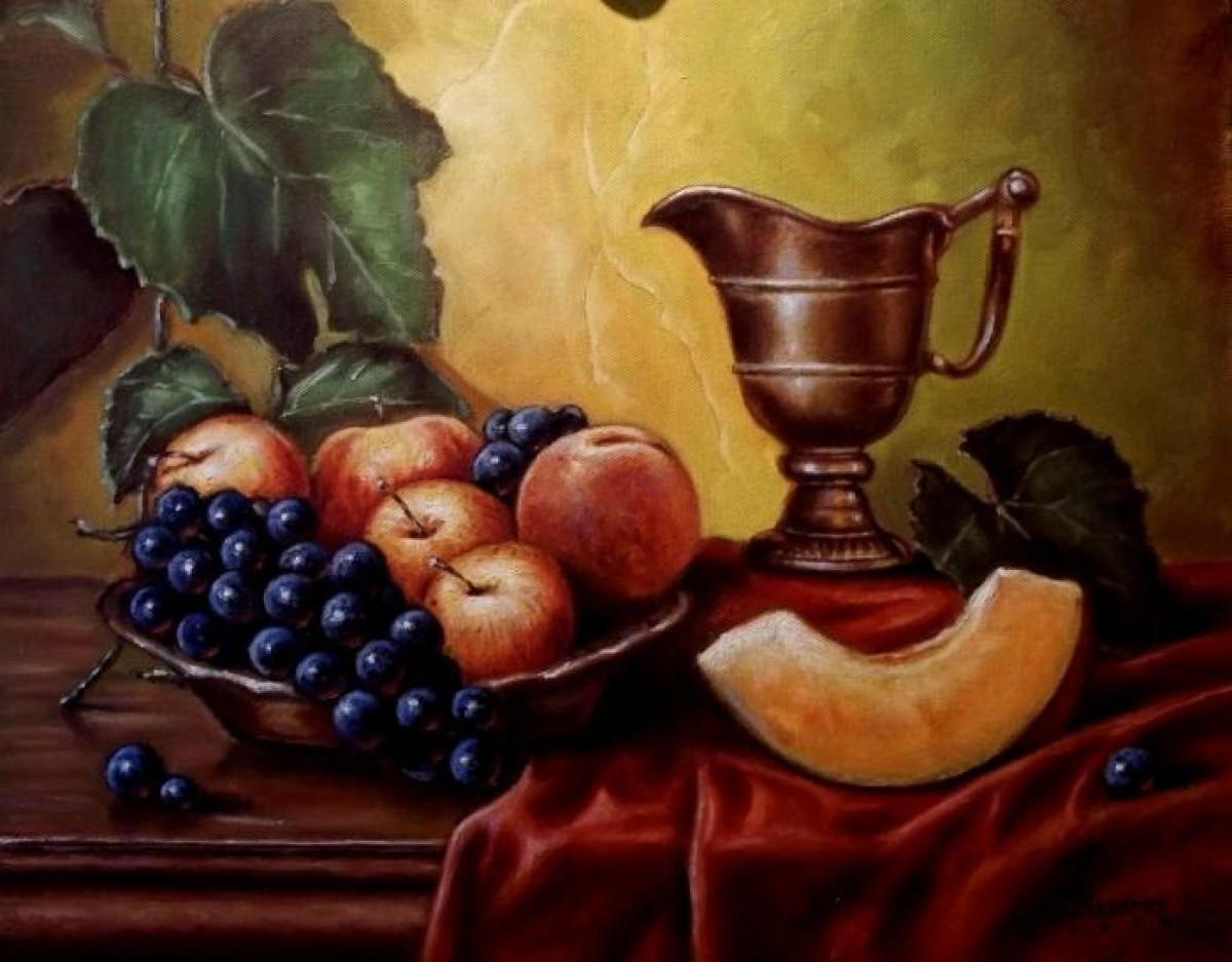 Fruit and ketlle