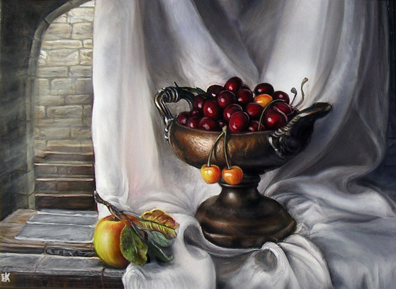 Bowl with CHERRYES