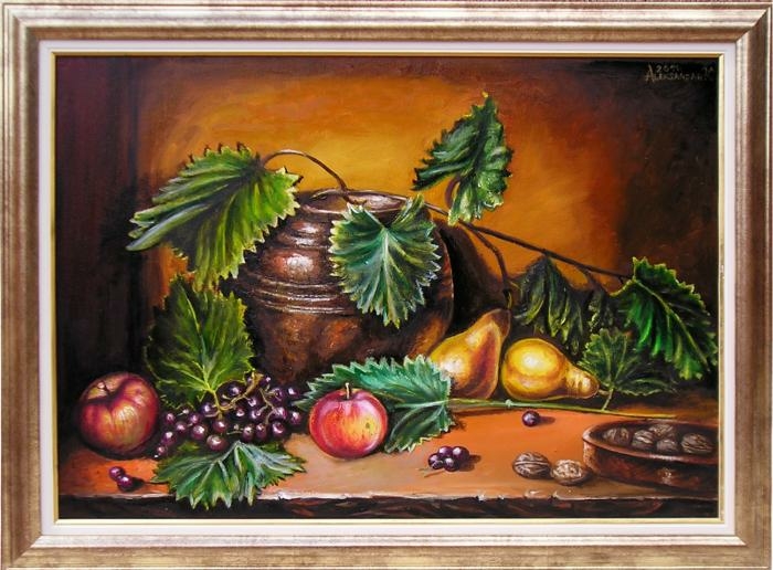 Table with fruits